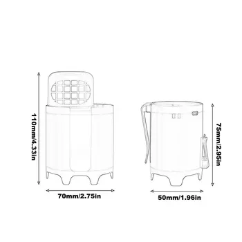 2021 Vara Mini Ventilator Portabil Creativ Portabil Mini 4 In 1 USB de Încărcare Fan al Răcitorului de Aer de Birou, Ventilator