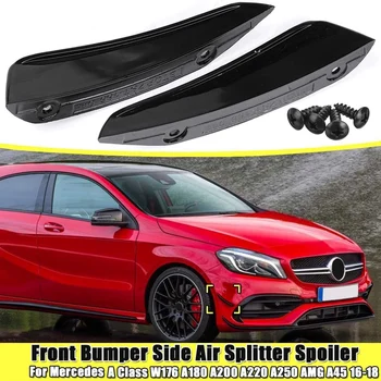 2 buc Bara Fata Partea de Aer Splitter Spoiler Negru pentru Mercedes Benz W176 A180 A200 A220 A250 Amg A45 o Clasă 2016-2018