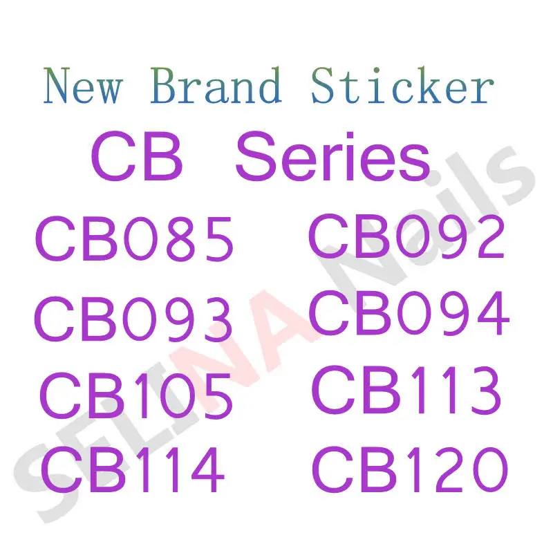 CB Serie Nouă Tendință Logo-ul de Brand Unghii Autocolant Logo-ul de Brand de Lux de Unghii Autocolant Nail Art Manichiura Material Accesorii CB serie