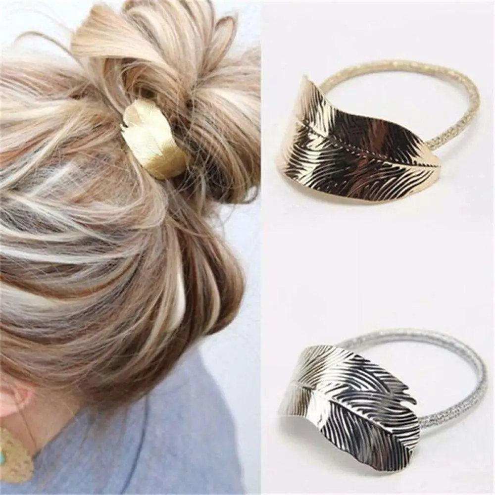 Noi 1buc Coada de cal de Păr formă de Vânzare bentita femei holderrope frunze de cauciuc păr bijuterii de vânzare fierbinte