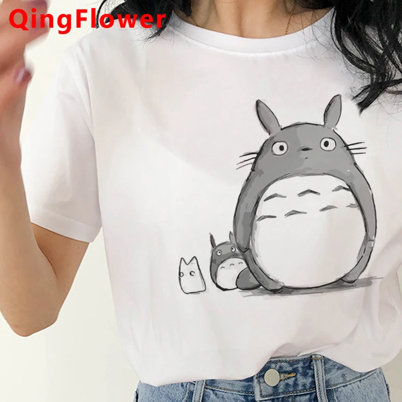 Totoro Studio Ghibli tricou femei streetwear imprimare tumblr 2021 japoneză top de vara t-shirt harajuku