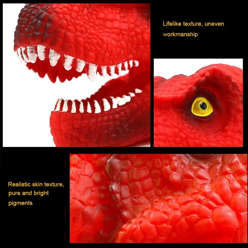 Cauciuc Animale Mână de Păpuși Jucarii Pentru Copii Non-toxic, Moale Rechin Realiste Dinosau Crocodil Model Figura Jucărie Halloween Cadouri