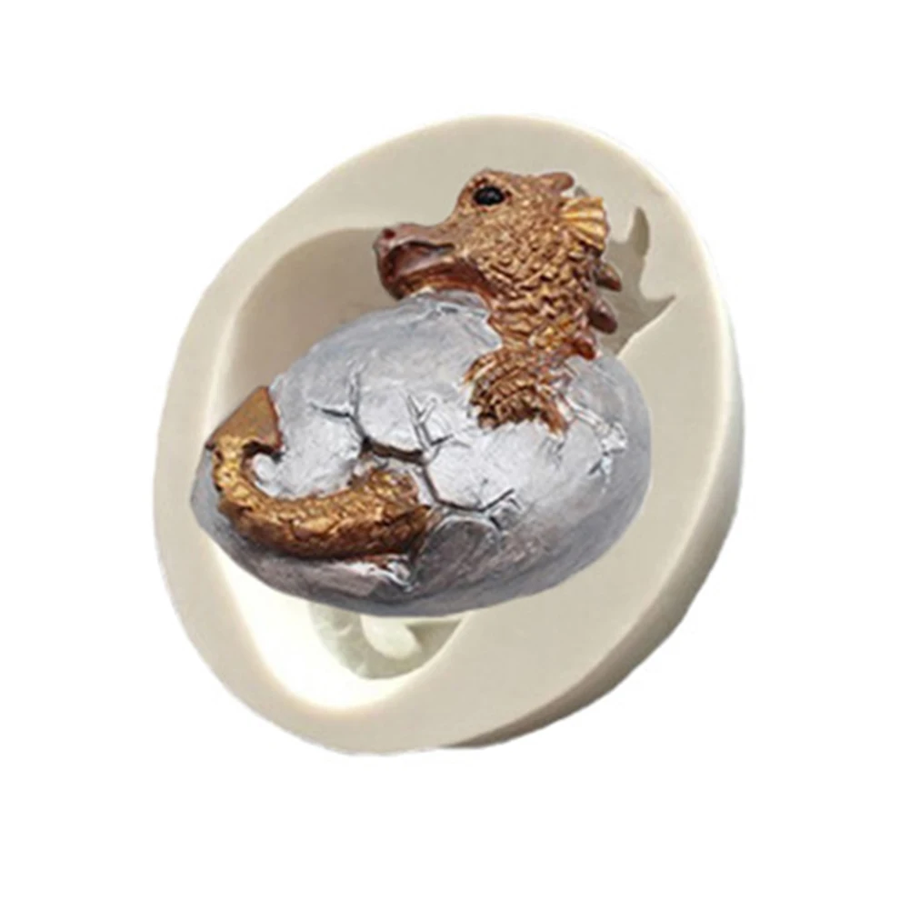 De paște Ou de Dinozaur Mucegai Ciocolata Fondant Tort Mucegai Silicon Dragon Forme pentru Pasta de Guma Prajitura Tort de Decorare