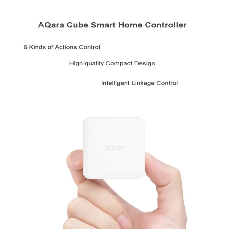 Original Aqara Cub Magic Controller Zigbee Versiune Controlate de Șase Acțiuni Pentru Xiaomi Acasă Mijia Dispozitiv Inteligent Acasă
