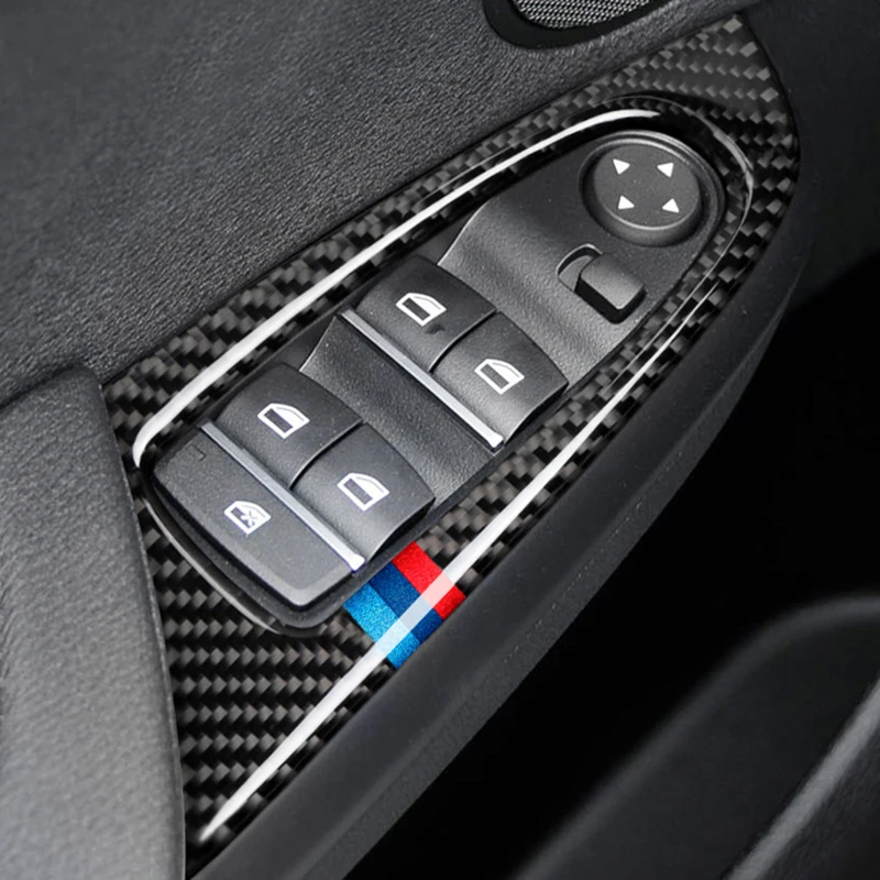 Fibra de Carbon Auto Interior Schimbatorului de Aer Conditionat CD Panou Usa Capac Cotiera Tapiterie Autocolante Accesorii pentru BMW X3 X4 F25 F26